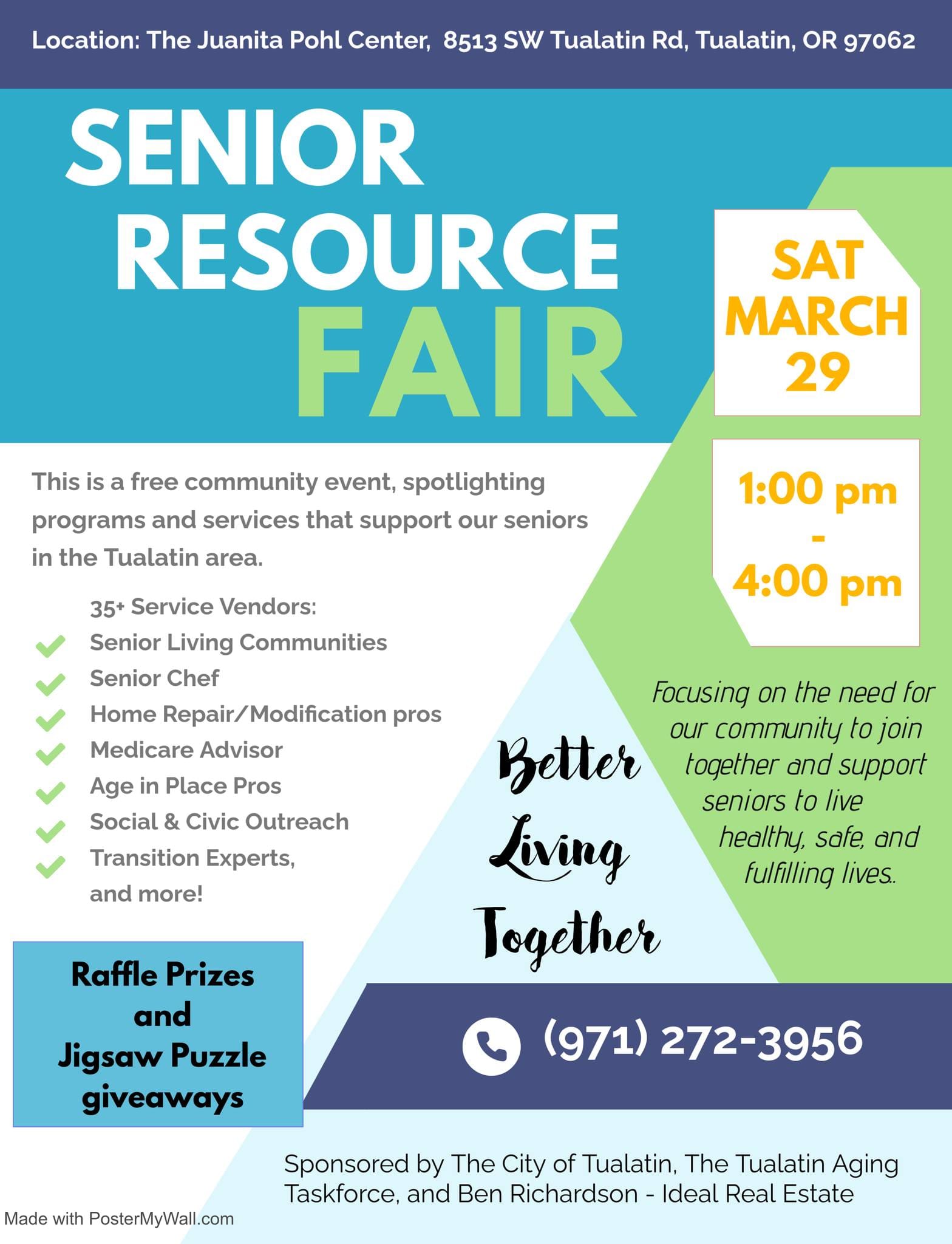 Tualatin Senior Resource Fair - March 29th